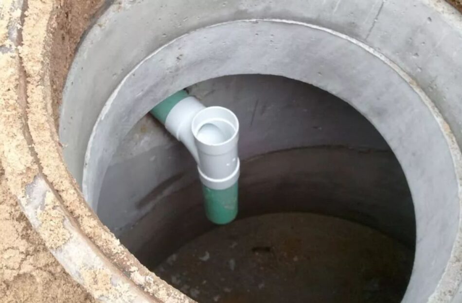 Готова система автономної каналізації після монтажу