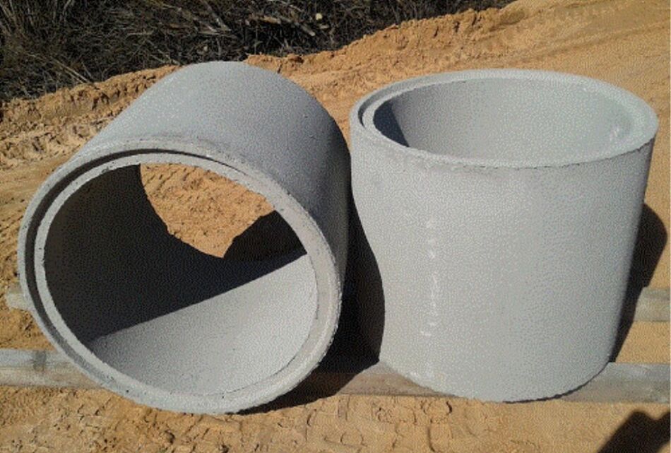 Бетонні кільця з пазом для септика з замковим з’єднанням